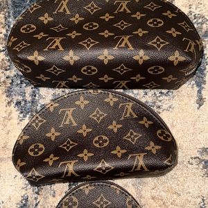 Louis Vuitton cosmetic bag set, FAUX